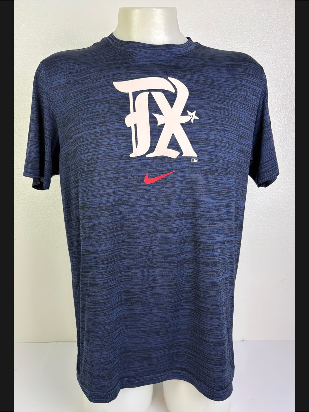 Nike Texas Rangers MLB Baseball
Performance Shirt Men's XL Blue Short Sleeve